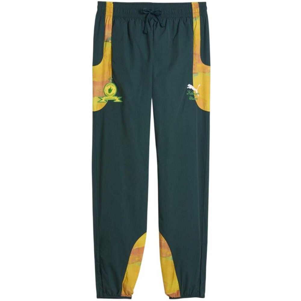 Puma Mens Mamelodi Sundowns FC Comfort Tracksuit Bottoms / Green